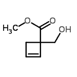 CAS 登录号：141232-88-4， 甲基1-(羟基甲基)-2-环丁烯-1-羧酸酯