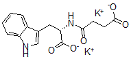 CAS 登录号：141444-38-4， 4-[[(2S)-3-(1H-吲哚-3-基)-1-氧代-1-氧代丙烷-2-基]氨基]-4-氧代丁酸二钾盐