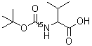 CAS 登录号：141509-91-3， N-{[(2-甲基-2-丙基)氧基]羰基}-L-(<sup>15</sup>N)缬氨酸