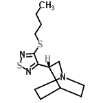 CAS#: 141575-50-0, (3S)-3-[4-(Butylsulfanyl)-1,2,5-Thiadiazol-3-Yl]Quinuclidine