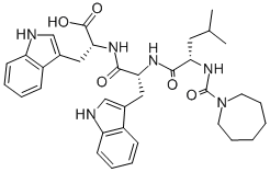 CAS#: 141594-26-5, (2R)-2-[[(2R)-2-[[(2S)-2-(Azepane-1-Carbonylamino)-4-Methylpentanoyl]Amino]-3-(1H-Indol-3-Yl)Propanoyl]Amino]-3-(1H-Indol-3-Yl)Propanoic Acid