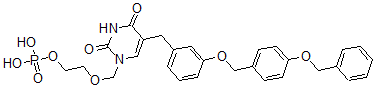 CAS#: 141673-56-5, 2-[[2,4-Dioxo-5-[[3-[[4-(Phenylmethoxy)Phenyl]Methoxy]Phenyl]Methyl]Pyrimidin-1-Yl]Methoxy]Ethyl Dihydrogen Phosphate