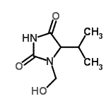 CAS 登录号：141702-80-9， 1-(羟基甲基)-5-异丙基-2,4-咪唑烷二酮