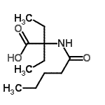 CAS 登录号：141745-72-4， 2-乙基-2-(戊酰氨基)丁酸