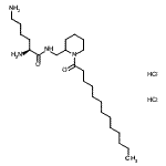CAS 登录号：141774-20-1， (2S)-2,6-二氨基-N-[(1-十三烷酰基-2-哌啶基)甲基]己酰胺二盐酸盐