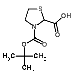 CAS 登录号：141783-63-3， 3-{[(2-甲基-2-丙基)氧基]羰基}-1,3-噻唑烷-2-羧酸