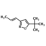 CAS#: 141853-78-3, 5-(2-Methyl-2-Propanyl)-3-[(1E)-1-Propen-1-Yl]-1,2-Oxazole