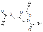 CAS 登录号：141923-05-9， (2-丙-2-炔酰基氧基-3-丙-2-炔酰基硫基丙基)丙-2-炔酸酯