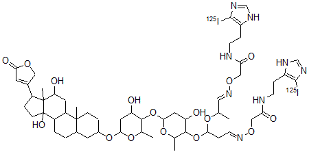 CAS#: 142078-77-1, Digoxin-Iodohistamine(Bis(O-Carboxymethyloxime))