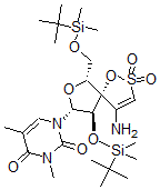 CAS#: 142102-79-2, 1-[(5R,6R,7R,9R)-4-Amino-6-(Tert-Butyl-Dimethylsilyl)Oxy-9-[(Tert-Butyl-Dimethylsilyl)Oxymethyl]-2,2-Dioxo-1,8-Dioxa-2lambda6-Thiaspiro[4.4]Non-3-En-7-Yl]-3,5-Dimethylpyrimidine-2,4-Dione