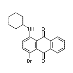 CAS 登录号：14233-28-4， 1-溴-4-(环己基氨基)蒽-9,10-二酮