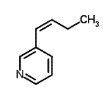 CAS#: 142505-10-0, 3-[(1Z)-1-Buten-1-Yl]Pyridine