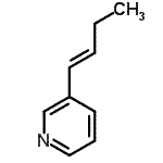 CAS#: 142505-11-1, 3-[(1E)-1-Buten-1-Yl]Pyridine