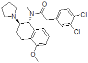 CAS 登录号：142515-44-4， 2-(3,4-二氯苯基)-N-[(1R,2R)-5-甲氧基-2-1-吡咯烷基-1-四氢萘基]-N-甲基乙酰胺