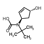 CAS#: 142633-89-4, [(1R,4R)-4-Hydroxy-2-Cyclopenten-1-Yl](2-Methyl-2-Propanyl)Carbamic Acid