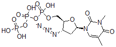 CAS#: 142644-39-1, [(2S,3S,5R)-3-Azido-5-(3,5-Dimethyl-2,4-Dioxopyrimidin-1-Yl)Oxolan-2-Yl]Methyl (Hydroxy-Phosphonooxyphosphoryl) Hydrogen Phosphate