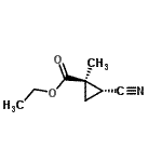 CAS 登录号：142653-22-3， 乙基(1R,2R)-2-氰基-1-甲基环丙烷羧酸酯