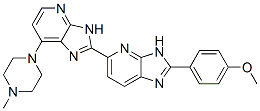 CAS 登录号：142764-75-8， 2-[2-(4-甲氧基苯基)-1H-咪唑并[5,4-e]吡啶-5-基]-5-(4-甲基哌嗪-1-基)-1H-咪唑并[4,5-b]吡啶