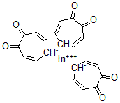 CAS 登录号：14283-79-5， 三(2-羟基-2,4,6-环庚三烯-1-酮)-铟