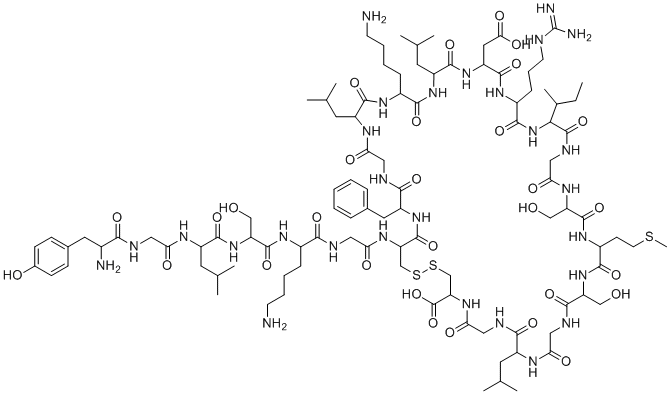 CAS 登录号：142878-79-3， 酪氨酰0-C-型利尿钠肽(32-53)