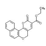 CAS 登录号：143034-66-6， 乙基2-氧代-2H,5H-苯并[f]吡喃并[3,2-c]苯并吡喃-3-羧酸酯