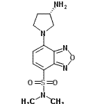 CAS 登录号：143112-50-9， 7-[(3S)-3-氨基-1-吡咯烷基]-N,N-二甲基-2,1,3-苯并恶二唑-4-磺酰胺