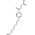 CAS 登录号：143134-89-8， 4-[4-(庚氧基)苯基]-4-氧代丁酸