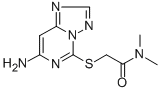 CAS#: 143212-83-3, 2-((7-Amino[1,2,4]Triazolo(1,5-c)Pyrimidin-5-Yl)Thio)-N,N-Dimethyl-Acetamide