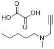 CAS 登录号：143347-31-3， N-甲基-N-丙-2-炔基戊烷-1-胺草酸盐