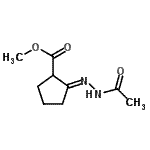 CAS 登录号：143391-47-3， 甲基(2E)-2-(乙酰基亚肼基)环戊烷羧酸酯