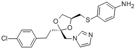CAS#: 143393-27-5, 4-[[(2S,4S)-2-[2-(4-Chlorophenyl)Ethyl]-2-(Imidazol-1-Ylmethyl)-1,3-Dioxolan-4-Yl]Methylsulfanyl]Aniline