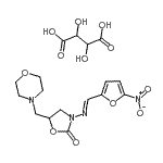 CAS#: 14343-71-6, 5-(4-Morpholinylmethyl)-3-{(E)-[(5-Nitro-2-Furyl)Methylene]Amino}-1,3-Oxazolidin-2-One 2,3-Dihydroxysuccinate (1:1)