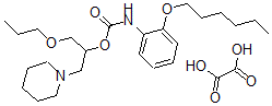 CAS#: 143503-37-1, Oxalic Acid, [1-(1-Piperidyl)-3-Propoxy-Propan-2-Yl] N-(2-Hexoxyphenyl )Carbamate