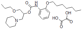CAS#: 143503-38-2, Oxalic Acid, [1-(1-Piperidyl)-3-Propoxy-Propan-2-Yl] N-(2-Heptoxyphenyl)Carbamate