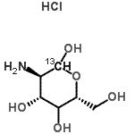 CAS#: 143553-09-7, (4xi)-2-Amino-2-Deoxy-D-(1-<Sup>13</Sup>C)-Xylo-Hexopyranose Hydrochloride (1:1)