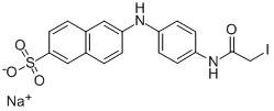 CAS#: 143756-46-1, 6-[[4-[(2-Iodoacetyl)Amino]Phenyl]Amino]-2-Naphthalenesulfonic Acid Sodium Salt (1:1)