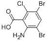 CAS#: 143769-25-9, 2-Amino-3,5-Dibromo-6-Chloro-Benzoic Acid