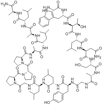 CAS#: 143896-17-7, Glycyl-L-Tryptophyl-L-Threonyl-L-Leucyl-L-Asparaginyl-L-Seryl-L-Alanylglycyl-L-Tyrosyl-L-Leucyl-L-Leucylglycyl-L-Prolyl-L-Prolyl-L-Prolyl-L-Alanyl-L-Leucyl-L-Alanyl-L-Leucyl-L-Alaninamide
