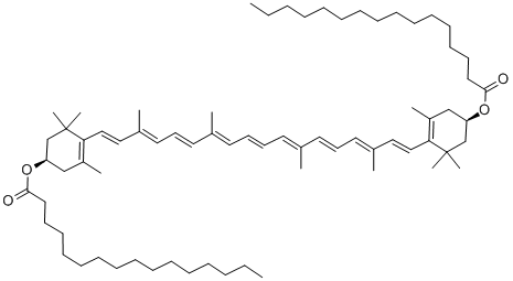 CAS#: 144-67-2, [(1R)-4-[(1E,3E,5E,7E,9E,11E,13E,15E,17E)-18-[(4R)-4-Hexadecanoyloxy-2,6,6-Trimethyl-1-Cyclohexenyl]-3,7,12,16-Tetramethyloctadeca-1,3,5,7,9,11,13,15,17-Nonaenyl]-3,5,5-Trimethyl-1-Cyclohex-3-Enyl] Hexadecanoate