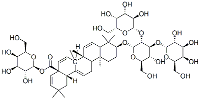 CAS#: 144077-05-4, 3-O-beta-D-Glucopyranosyl(1-3)(beta-D-glucopyranosyl(1-4))-beta-D-glucopyranosyl-oleanolic acid-28-O-beta-D-glucopyranoside