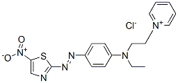 CAS#: 14408-21-0, 1-[2-[Ethyl[4-[(5-Nitrothiazol-2-Yl)Azo]Phenyl]Amino]Ethyl]Pyridinium Chloride