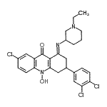 CAS#: 144128-42-7, (1E)-7-Chloro-3-(3,4-Dichlorophenyl)-1-[(1-Ethyl-3-Piperidinyl)Imino]-10-Hydroxy-1,3,4,10-Tetrahydro-9(2H)-Acridinone