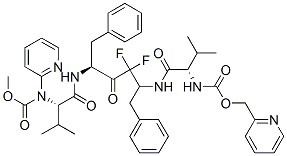 CAS#: 144162-27-6, Pyridin-2-Ylmethyl N-[(2S)-1-[[(2S,5S)-3,3-Difluoro-5-[[(2S)-3-Methyl-2-(Pyridin-2-Ylmethoxycarbonylamino)Butanoyl]Amino]-4-Oxo-1,6-Di(Phenyl)Hexan-2-Yl]Amino]-3-Methyl-1-Oxobutan-2-Yl]Carbamate