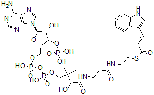 CAS#: 144319-98-2, S-[2-[3-[[(2R)-4-[[[(2R,3S,4R,5R)-5-(6-Aminopurin-9-Yl)-4-Hydroxy-3-Phosphonooxyoxolan-2-Yl]Methoxy-Hydroxyphosphoryl]Oxy-Hydroxyphosphoryl]Oxy-2-Hydroxy-3,3-Dimethylbutanoyl]Amino]Propanoylamino]Ethyl] (E)-3-(1H-Indol-3-Yl)Prop-2-Enethioate
