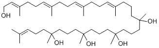 CAS#: 144376-62-5, (2E,6E,10E,14E)-3,7,11,15,19,23,27,31,35-Nonamethylhexatriaconta-2,6,10,14,34-Pentaene-1,19,23,27,31-Pentol