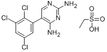 CAS 登录号:144425-86-5, 5-(2,3,5-三氯苯基)嘧啶-2,4-二胺乙烷磺酸酯