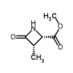 CAS 登录号：144452-34-6， 甲基(2S,3S)-3-甲基-4-氧代-2-吖丁啶羧酸酯