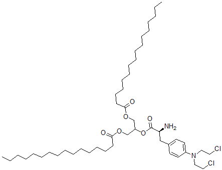 CAS#: 144558-52-1, [2-[(2S)-2-Amino-3-[4-[Bis(2-Chloroethyl)Amino]Phenyl]Propanoyl]Oxy-3-Hexadecanoyloxypropyl] Hexadecanoate