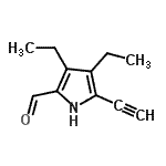 CAS#: 144586-89-0, 3,4-Diethyl-5-Ethynyl-1H-Pyrrole-2-Carbaldehyde