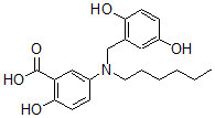 CAS#: 144676-04-0, 5-[(2,5-Dihydroxyphenyl)Methyl-Hexylamino]-2-Hydroxybenzoic Acid